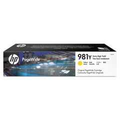 Hewlett-Packard - Office Machine Supplies & Accessories; Office Machine/Equipment Accessory Type: Ink Cartridge ; For Use With: HP PageWide Enterprise 556dn; 556xh; MFP 586dn; MFP 586f; MFP 586z ; Color: Yellow - Exact Industrial Supply