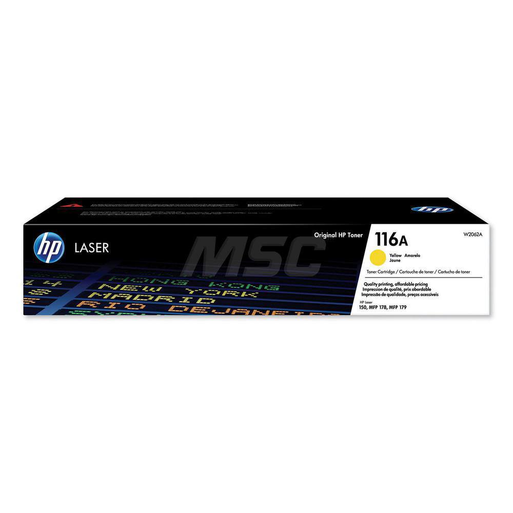 Hewlett-Packard - Office Machine Supplies & Accessories; Office Machine/Equipment Accessory Type: Toner Cartridge ; For Use With: HP Color Laser MFP 179fnw (4ZB97A#BGJ) ; Color: Yellow - Exact Industrial Supply