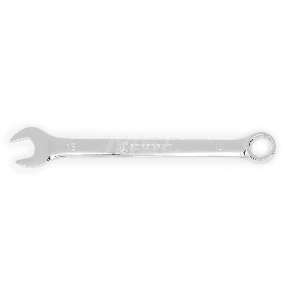 Crescent - Combination Wrenches; Type: Combination Wrench ; Tool Type: NonRatcheting ; Size (mm): 15 ; Number of Points: 12 ; Finish/Coating: Full Polish Chrome ; Material: Alloy Steel - Exact Industrial Supply