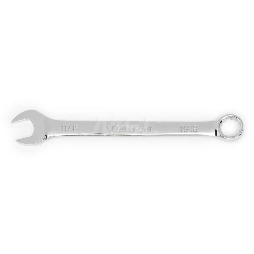 Crescent - Combination Wrenches; Type: Combination Wrench ; Tool Type: NonRatcheting ; Size (Inch): 11/16 ; Number of Points: 12 ; Finish/Coating: Full Polish Chrome ; Material: Alloy Steel - Exact Industrial Supply