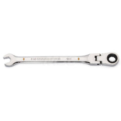 GEARWRENCH - Combination Wrenches; Type: Flex Head ; Tool Type: Ratcheting ; Size (mm): 8 ; Number of Points: 12 ; Finish/Coating: Full Polish Chrome ; Material: Alloy Steel - Exact Industrial Supply