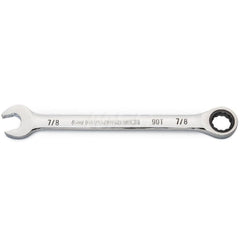 GEARWRENCH - Combination Wrenches; Type: Combination Wrench ; Tool Type: Ratcheting ; Size (Inch): 7/8 ; Number of Points: 12 ; Finish/Coating: Full Polish Chrome ; Material: Alloy Steel - Exact Industrial Supply