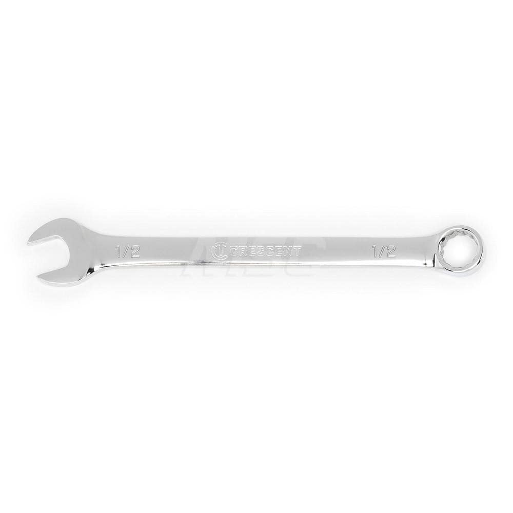 Crescent - Combination Wrenches; Type: Combination Wrench ; Tool Type: NonRatcheting ; Size (Inch): 1/2 ; Number of Points: 12 ; Finish/Coating: Full Polish Chrome ; Material: Alloy Steel - Exact Industrial Supply