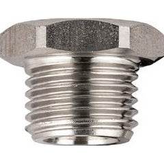 Aignep USA - Stainless Steel Pipe Fittings; Type: Plug ; Fitting Size: 1/2 ; End Connections: BSPP ; Material Grade: 316L Stainless Steel ; Pressure Rating (psi): 290 - Exact Industrial Supply