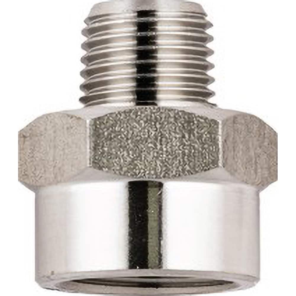 Aignep USA - Stainless Steel Pipe Fittings; Type: Reducer ; Fitting Size: 3/8 x 1/4 ; End Connections: BSPP ; Material Grade: 316L Stainless Steel ; Pressure Rating (psi): 290 - Exact Industrial Supply