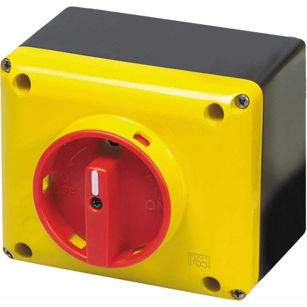 Automation Systems Interconnect - Cam & Disconnect Switches; Enclosure Type: Disconnect Enclosure ; Fused: NonFused ; Amperage: 32 ; Contact Form: 3PST ; Voltage: 690 V ; Horsepower at 1 Phase: 5 @ 230 VAC - Exact Industrial Supply