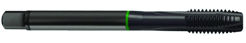 M20 x 1.5 Dia. - 6H - 4 FL - Cobalt Plug Green Ring Tap - Blk-Ox FORM-B DIN 374 - USA Tool & Supply