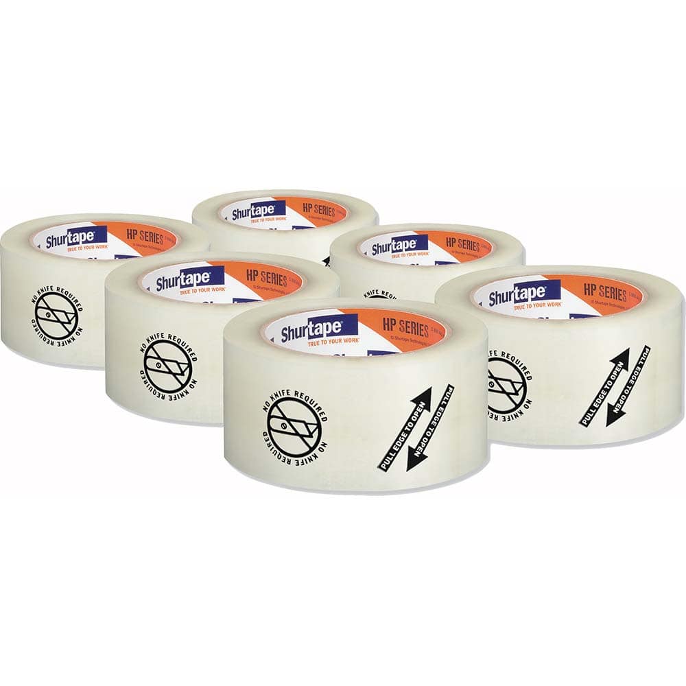 Duck - Packing Tape; Tape Type: Packaging ; Color: Clear ; Adhesive Material: Synthetic Rubber ; Width (Inch): 2-5/64 ; Length: 110 yd ; Material Type: Plastic - Exact Industrial Supply