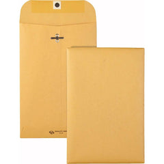 Quality Park - Mailers, Sheets & Envelopes; Type: Clasp Envelope ; Style: Clasp w/Gummed Flap ; Width (Inch): 9 ; Length (Inch): 6 ; Box Quantity: 100 ; Size: 6 x 9 - Exact Industrial Supply