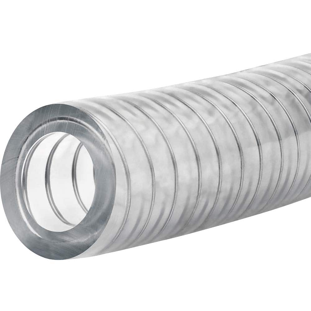 USA Sealing - Plastic, Rubber & Synthetic Tube; Inside Diameter (Inch): 1-1/2 ; Outside Diameter (Inch): 2 ; Wall Thickness (Inch): 1/4 ; Material: Silicone ; Maximum Working Pressure (psi): 45 ; Color: Translucent White - Exact Industrial Supply