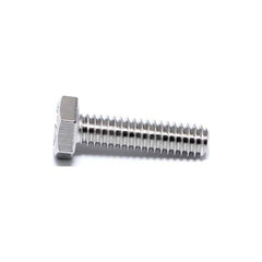 Hex Head Cap Screw: M16 x 2.50 x 60 mm, Grade 316 Stainless Steel, NL-19 Finish Fully Threaded, 24 mm Hex, DIN 933