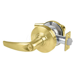 Lever Locksets; Type: Cylindrical Lock; Key Type: Keyless; Strike Type: Curved Lip Strike; Finish/Coating: Satin Brass; Material: Metal; Material: Metal; Door Thickness: 1.75 in; Backset: 2.75 in; Cylinder Type: No Keyway; Minimum Order Quantity: Metal; M