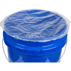 Drum Covers, Liners & Sheets; Compatible Drum Capacity (Gal): 5.00; Type: Elastic Cover; Drum Liner Style: Flexible; Thickness: 4 mil; Thickness (mil): 4.0000; Material: Low Density Polyethylene; Closure Type: Elastic; Anti-static: No