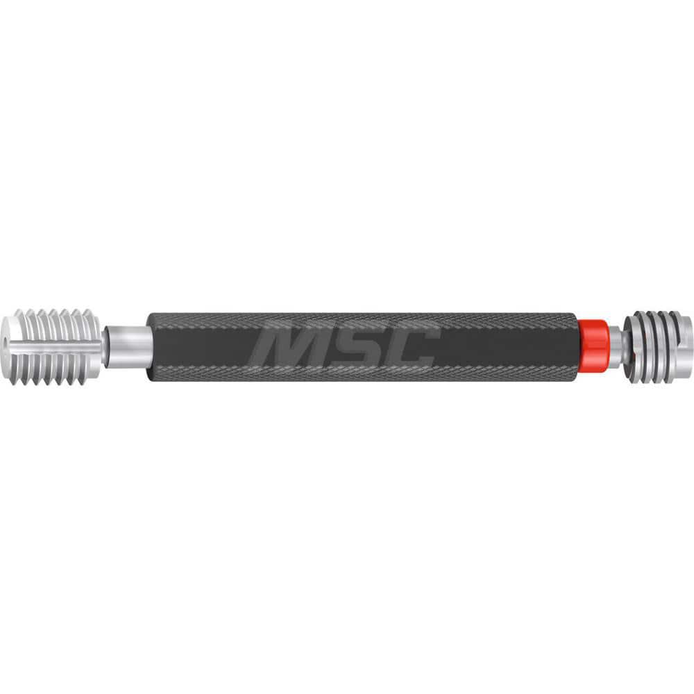 Plug Thread Gage: 1/4-28 Thread, 2B Class, Double End, Go & No Go Handle Included