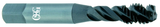 2-56 Dia. - H2 - 2 FL - HSS - Steam Oxide - Modified Bottom Spiral Flute Tap - USA Tool & Supply