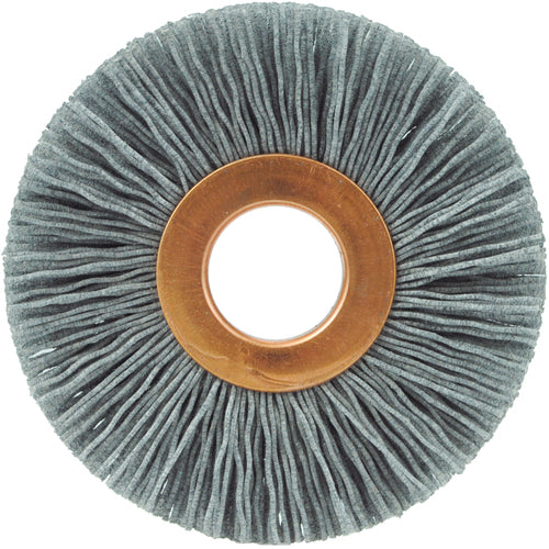 2-1/2″ Small Diameter Nylox Wheel, .022/120SC Crimped Fill, 5/8″ Arbor Hole - USA Tool & Supply