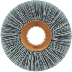 2-1/2″ Small Diameter Nylox Wheel, .022/120SC Crimped Fill, 5/8″ Arbor Hole - USA Tool & Supply
