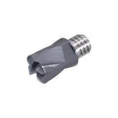 Corner Radius End Mill Head: 4 Flutes S08, TiAlN Coated, Series VFX