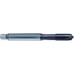 M6 × 1.0 3FL 6H PM Cobalt Spiral Pointed Plug Tap-TiAlN FORM-B DIN 371 - USA Tool & Supply