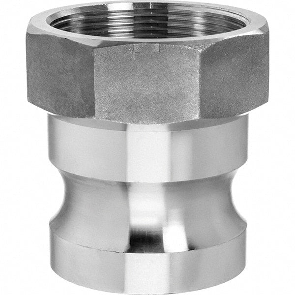 USA Sealing - 1-1/2" x 1-1/2" Cam & Groove Male Adapter Female NPT Thread - USA Tool & Supply