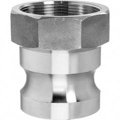 USA Sealing - 1-1/2" x 1-1/2" Cam & Groove Male Adapter Female NPT Thread - USA Tool & Supply