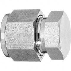 USA Sealing - 3/8" Tube OD 316 Stainless Steel Compression Tube Cap - USA Tool & Supply