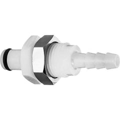 Value Collection - Plastic Quick-Disconnect Tube Couplings   Type: In-Line Hose Barb-Male Plug    Nominal Flow Size: 1/4 (Inch) - USA Tool & Supply