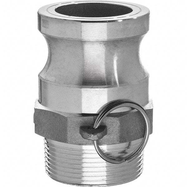 USA Sealing - 1-1/2" x 1-1/2" Cam & Groove Male Adapter Male NPT Thread - USA Tool & Supply