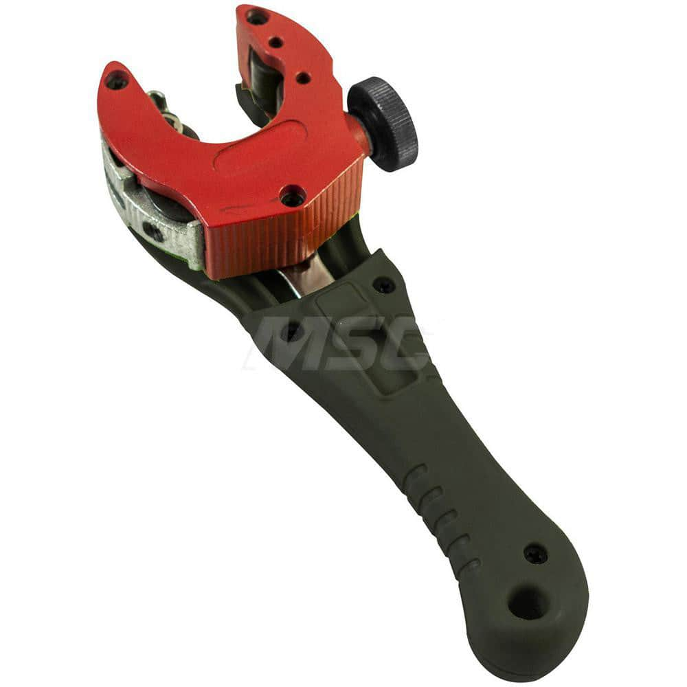 Hand Pipe & Tube Cutter: 1/4 to 1-1/8″ Tube 6-3/4″ OAL, Cuts Copper, Aluminum & Brass