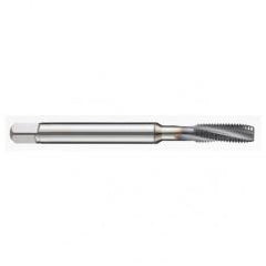 M8x1.25 6H 3-Flute PM Cobalt Semi-Bottoming 10 degree Spiral Flute Tap-TiAlN - USA Tool & Supply