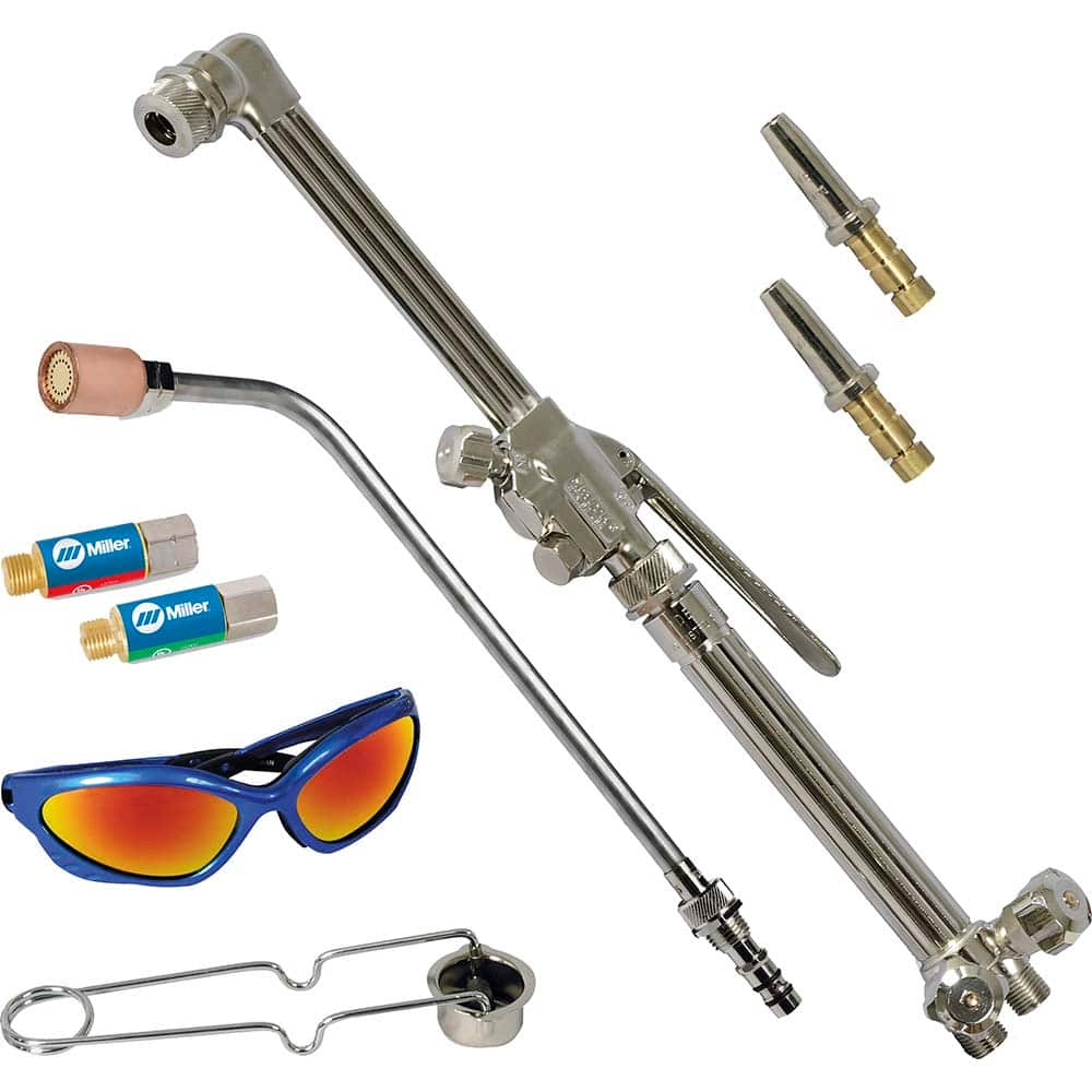 Propane & MAPP Torch Kits; Type: MD Oxy/Propane Pack; Fuel Type: Propane; Natural Gas; Contents: Torch-mount Flashback Arrestors; Single Flint Striker; Shade #5 Safety Glasses; Contents: Torch-mount Flashback Arrestors; Single Flint Striker; Shade #5 Safe