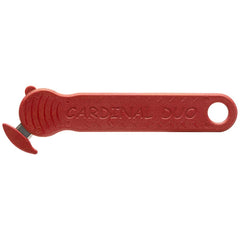 Cardinal Safety Co. - Utility Knives, Snap Blades & Box Cutters; Type: Safety Cutter ; Blade Type: Recessed/Concealed Fixed Blade ; Number of Blades Included: 1 ; Handle Material: Glass Filled Nylon ; Color: Red ; Blade Length (Decimal Inch): 1.2480 - Exact Industrial Supply