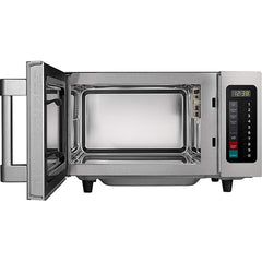 Midea - Microwave Ovens; Capacity: 0.9 Cu. Ft. ; Color: Stainless Steel ; Wattage: 1000 ; Width (Inch): 20-1/8 ; Depth (Inch): 16-7/16 ; Height (Inch): 12-1/4 - Exact Industrial Supply