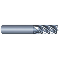 Eliminator - Corner Radius & Corner Chamfer End Mills; Mill Diameter (Inch): 1/2 ; Mill Diameter (Decimal Inch): 0.5000 ; End Type: Corner Radius ; Corner Radius (Decimal Inch): 0.1200 ; Number of Flutes: 5 ; Material: Solid Carbide - Exact Industrial Supply