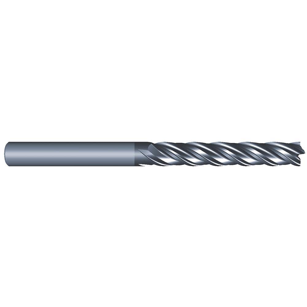 Eliminator - Square End Mills; Mill Diameter (Inch): 1/4 ; Mill Diameter (Decimal Inch): 0.2500 ; Number of Flutes: 4 ; Length of Cut (Inch): 1-1/2 ; Material: Solid Carbide ; Finish/Coating: AlCrN - Exact Industrial Supply