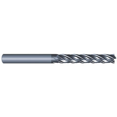 Eliminator - Square End Mills; Mill Diameter (Inch): 7/16 ; Mill Diameter (Decimal Inch): 0.4375 ; Number of Flutes: 4 ; Length of Cut (Inch): 3 ; Material: Solid Carbide ; Finish/Coating: AlCrN - Exact Industrial Supply