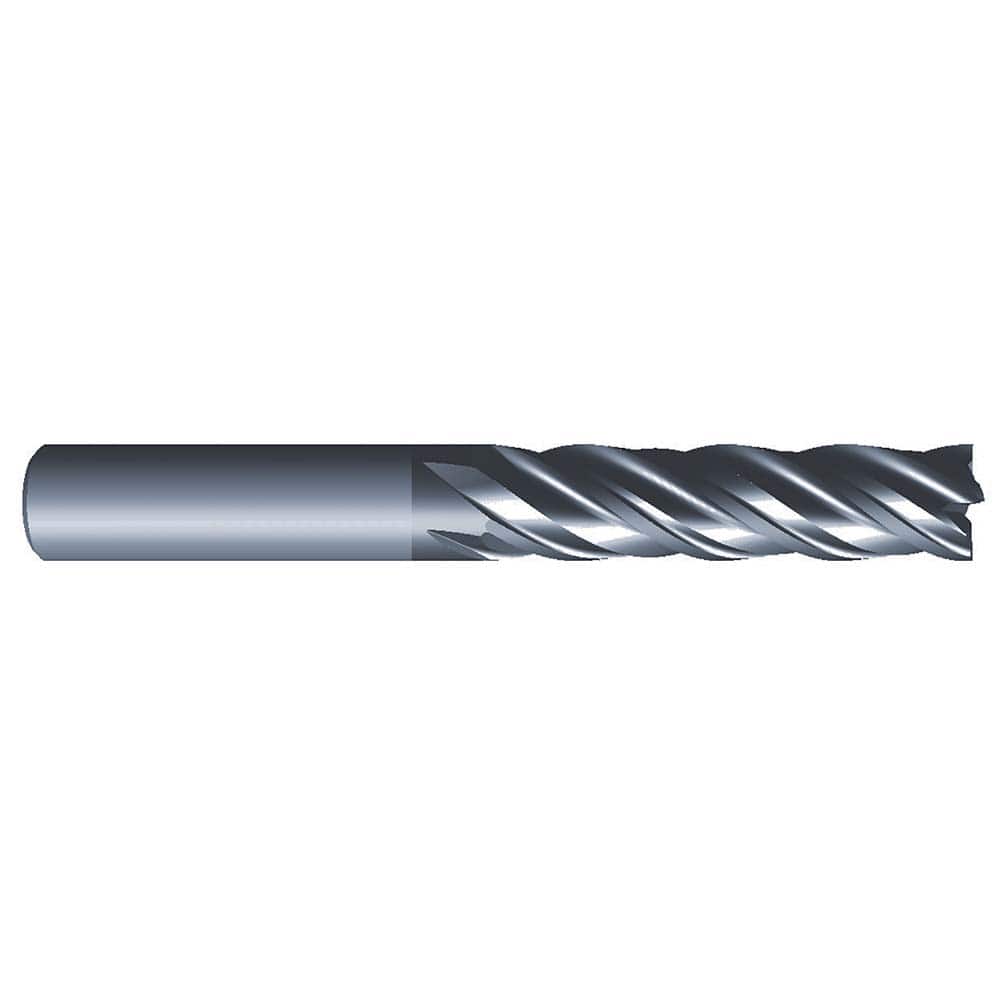 Eliminator - Square End Mills; Mill Diameter (Inch): 5/8 ; Mill Diameter (Decimal Inch): 0.6250 ; Number of Flutes: 4 ; Length of Cut (Inch): 2-1/4 ; Material: Solid Carbide ; Finish/Coating: AlCrN - Exact Industrial Supply