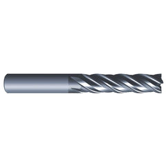 Eliminator - Square End Mills; Mill Diameter (Inch): 3/4 ; Mill Diameter (Decimal Inch): 0.7500 ; Number of Flutes: 4 ; Length of Cut (Inch): 2-1/4 ; Material: Solid Carbide ; Finish/Coating: AlCrN - Exact Industrial Supply