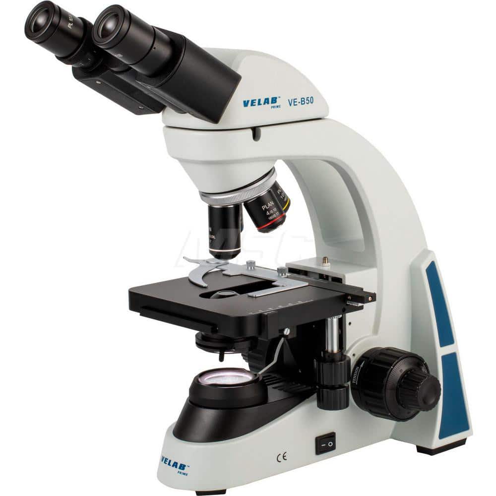 Microscopes; Microscope Type: Binocular; Eyepiece Type: Binocular; Arm Type: Fixed; Focus Type: Adjustable; Image Direction: Upright; Eyepiece Magnification: 10x; Objective Lens Magnification: 4x; 100x (S)(Oil); 10x; 40x (S)