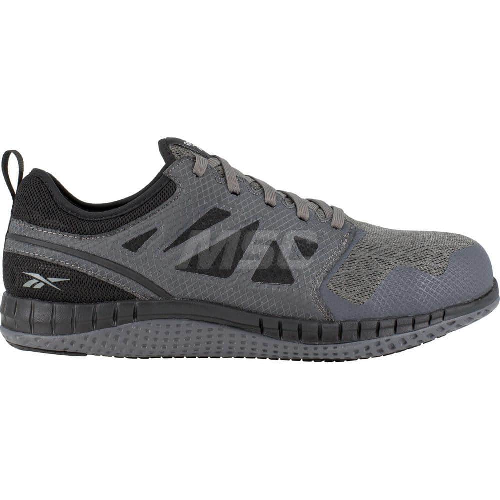 Work Boot: Size 16, Mesh, Steel Toe Gray, Medium Width, Non-Slip Sole