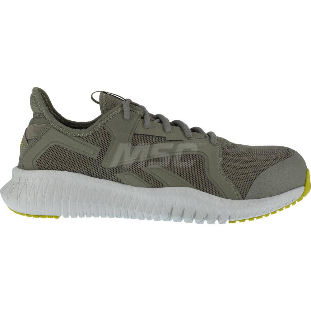 Work Boot: Size 10.5, Nylon, Composite Toe Green, Wide Width, Non-Slip Sole