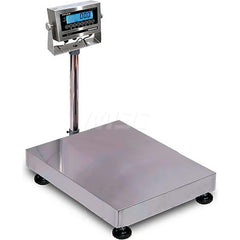 Shipping & Receiving Platform & Bench Scales; System Of Measurement: pounds; kilograms; Display Type: Digital; LED; Capacity (Lb.): 300.000; Capacity (kg): 300.000; Capacity: 300.000; Calibration: External; Base Length (Inch): 17.7000; Base Length (Decima