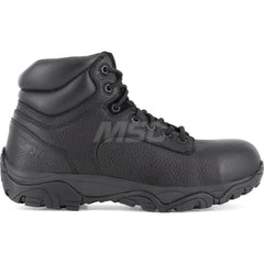 Work Boot: 6″ High, Leather, Composite Toe Black, Wide Width