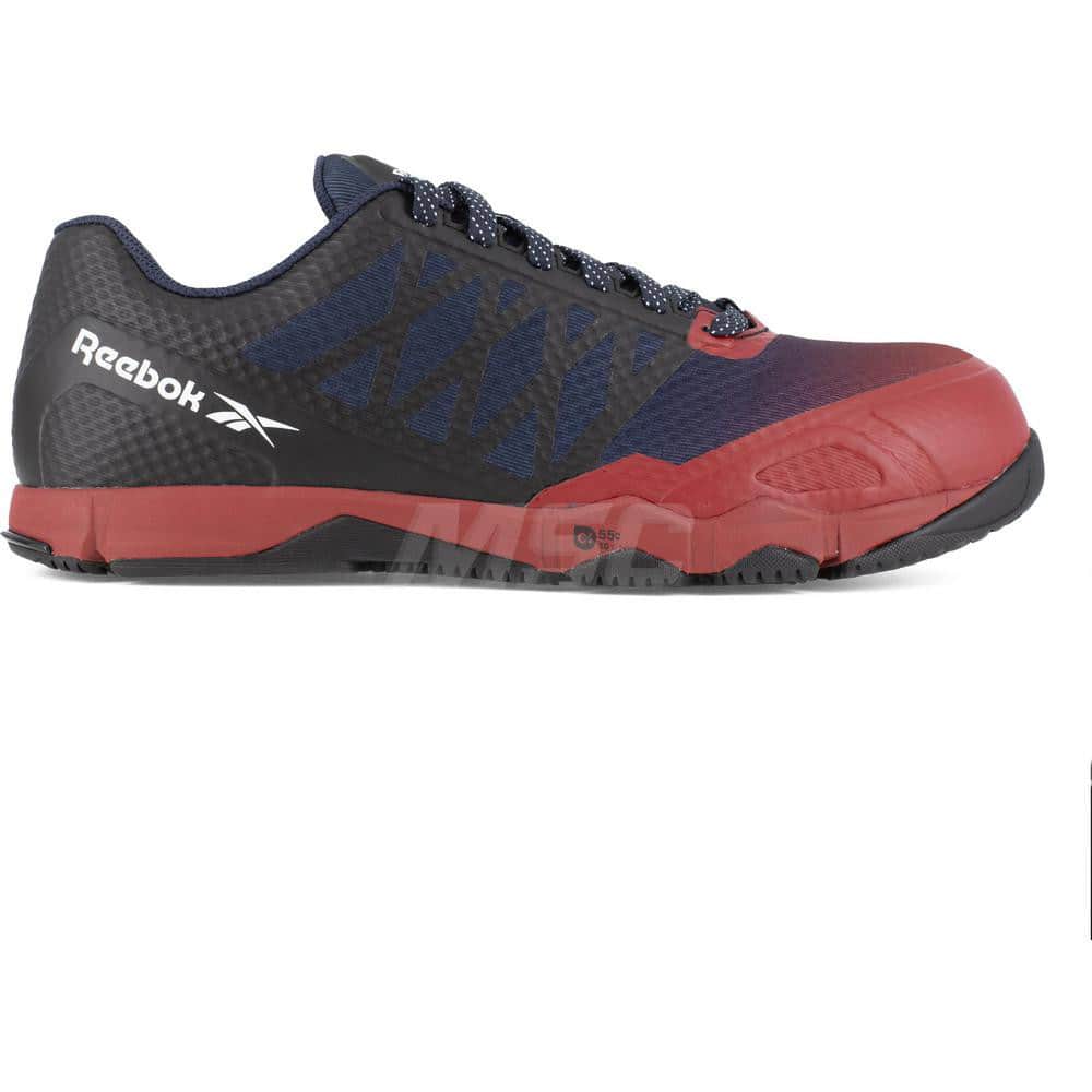Work Boot: Size 9, Mesh, Composite Toe Red, Wide Width