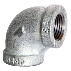 Black 90 ° Elbow: 1/8″, 150 psi, Threaded Malleable Iron, Galvanized Finish, Class 150