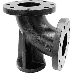 Black 90 ° Elbow: 4″, 125 psi, Threaded Cast Iron, Black Finish, Class 125