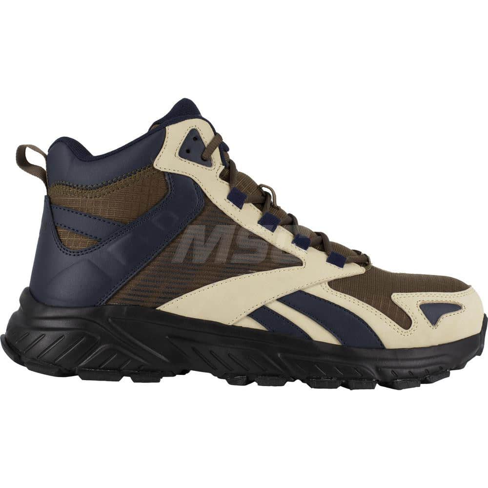 Work Boot: Size 7.5, Microfiber, Composite Toe Green, Medium Width