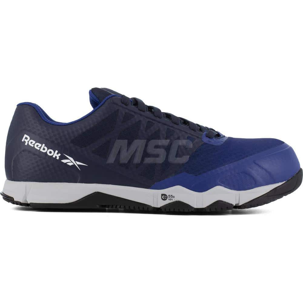 Work Boot: Size 9.5, Mesh, Composite Toe Blue, Medium Width