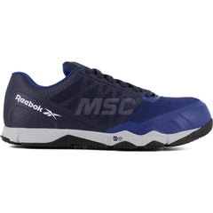 Work Boot: Size 7, Mesh, Composite Toe Blue, Wide Width