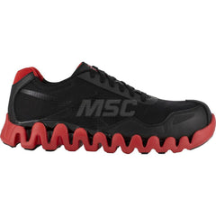 Work Boot: Size 9, Mesh, Composite Toe Black, Medium Width